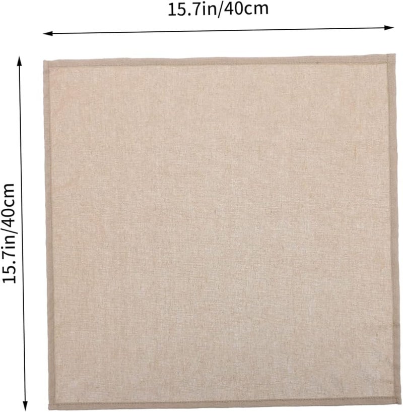 مناديل العشاء الكتانية الصلبة خفيفة الوزن للمطعم وديكور المنزل لتناول الطعام العادي الأنيق - Image 2